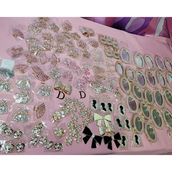 Large Lot Art Deco Enamel Rhinestone Metal Bling Cabochon Pin Brooches Designer - Picture 1 of 16